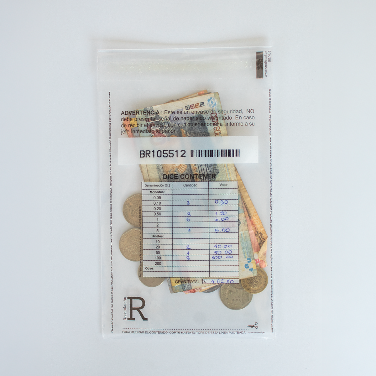 Empaque de Recaudación