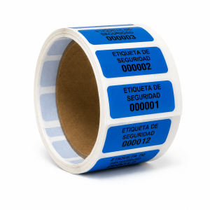 Etiquetas de Seguridad 2 x 5 cm (pqte. x 500Unds)